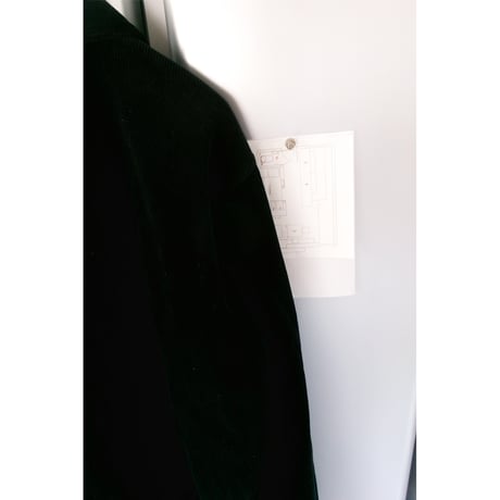 YOKO SAKAMOTO / WORK BLOUSE (CORDUROY) *BLACK