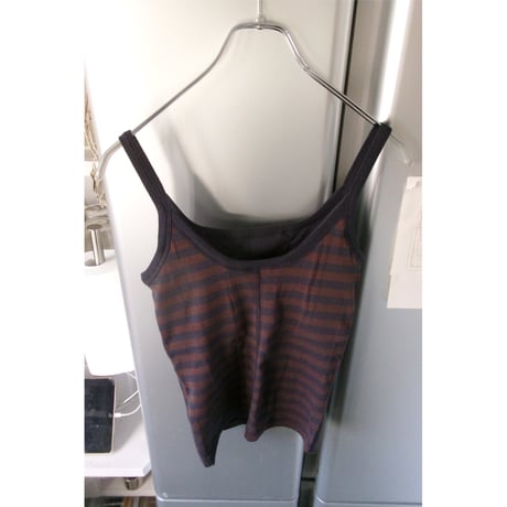 MY___ / miller x MY CAMISOLE *NAVY BROWN BORDER