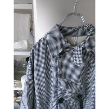 ISSUETHINGS / TYPE124 (GINGHAM WOOL) *WHITE & NAVY BLUE