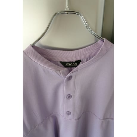 EVCON/ SHEER HENRYNECK L/S TEE *L.PURPLE