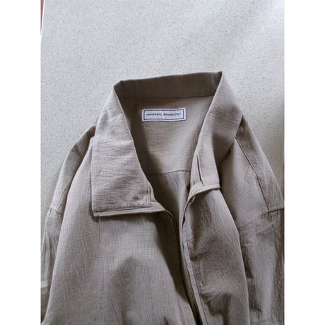 UNIVERSAL PRODUCTS / PULLOVER CHECK SHIRTS *BEIGE