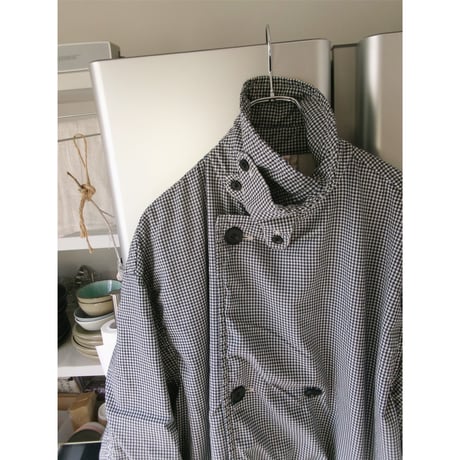 ISSUETHINGS / TYPE124 (GINGHAM WOOL) *WHITE & NAVY BLUE