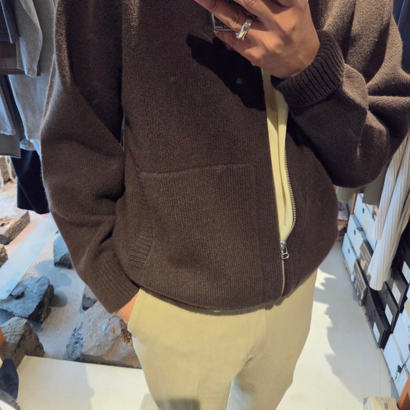 YOKO SAKAMOTO ラムウールカーディガン YOKO SAKAMOTO / DRIVERS KNIT(WOOL×CASHMERE×SILK