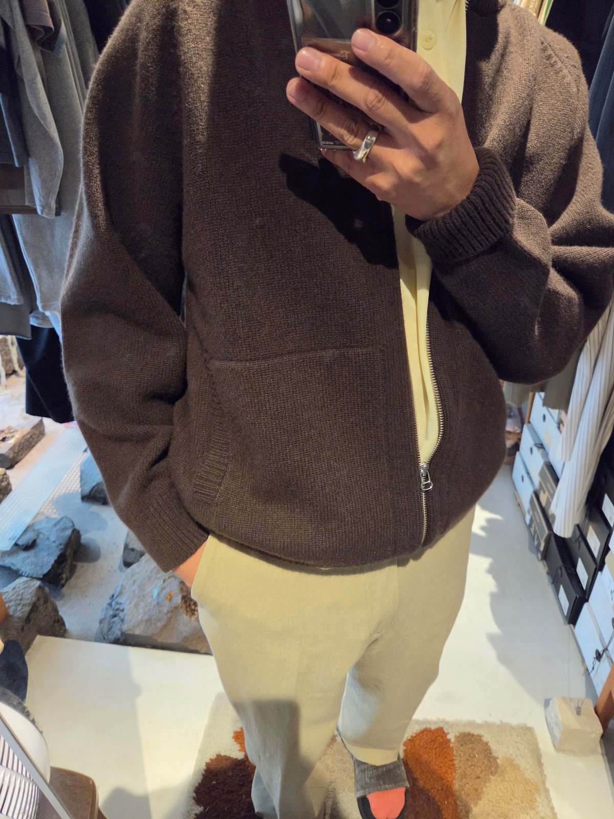 YOKO SAKAMOTO / DRIVERS KNIT(WOOL×CASHMERE×SILK