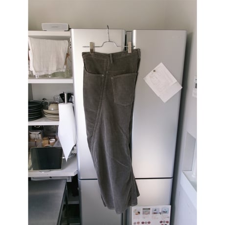 NVRFRGT / 3D TWISTED WIDE LEG 5P PANTS *DUSTY CLAY
