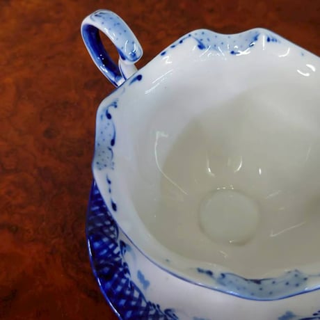 ロシア製〈グジェリ〉  カフェカップ＆ソーサ―２客セット