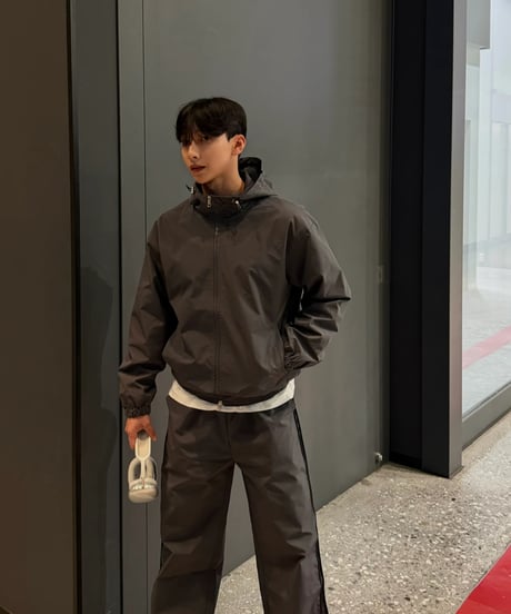 Teck hooded nylon jacket