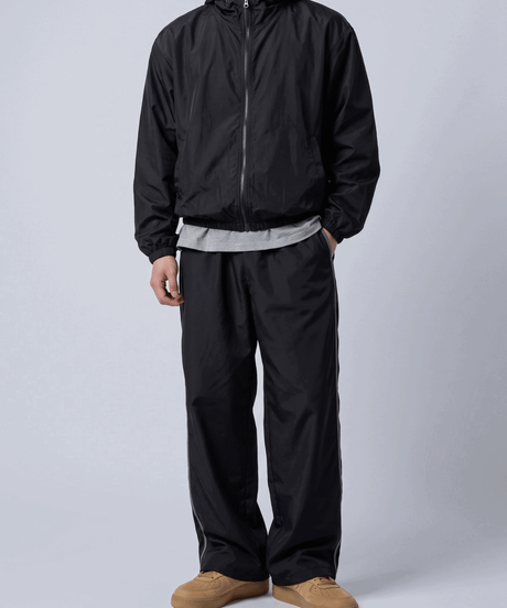 Teck hooded jacket x wide pants setup