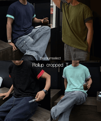 （premiumselect）Rollup cropped T