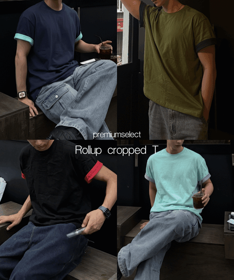 （premiumselect）Rollup cropped T