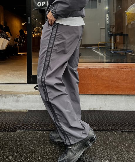 wide straight nylon pants