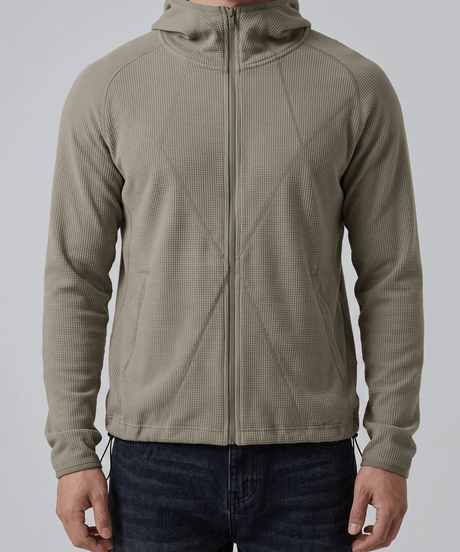 coti waffle zip hoodie