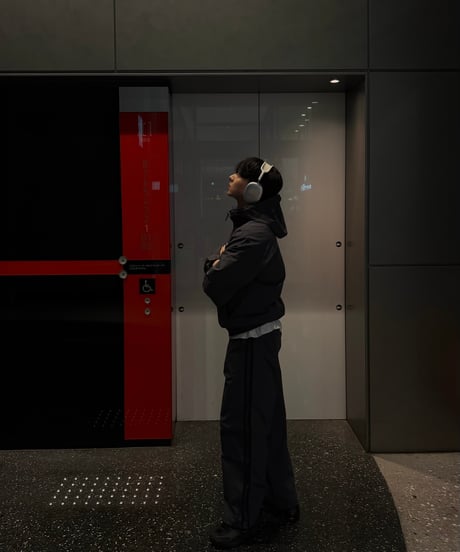 Teck hooded jacket x wide pants setup