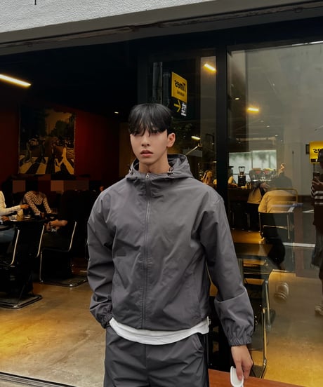 Teck hooded nylon jacket