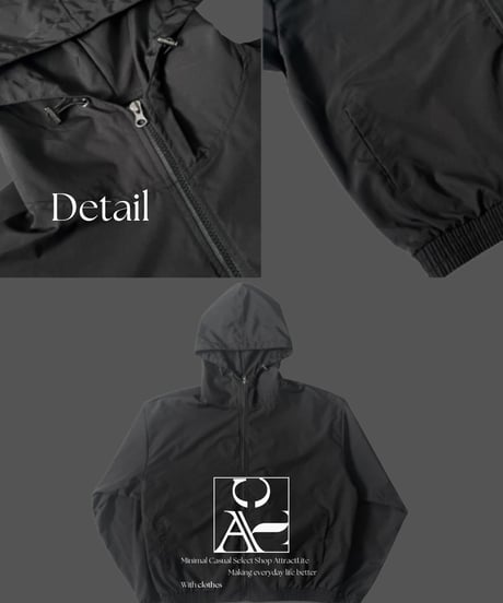 Teck hooded nylon jacket