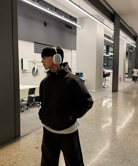 Teck hooded jacket x wide pants setup