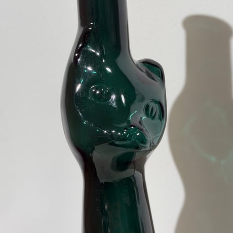 Green Cat Vase