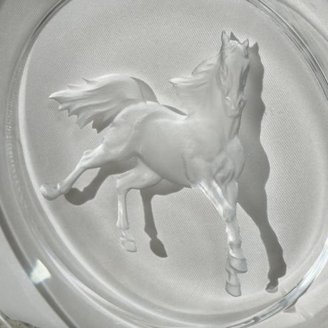 Horse Glass Plate