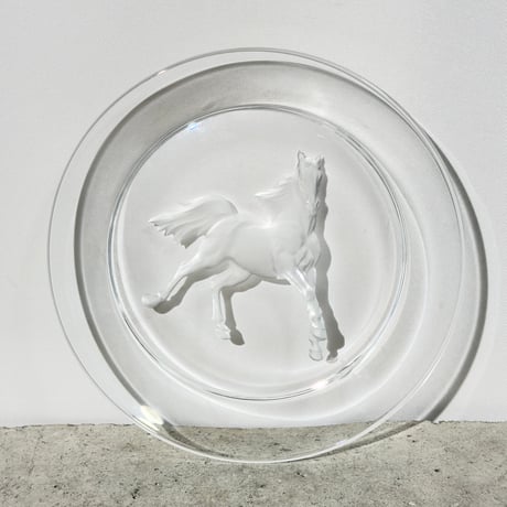 Horse Glass Plate
