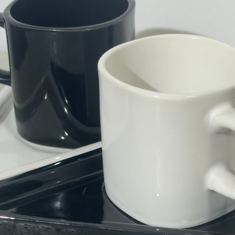 Monochrome Cup and Saucer