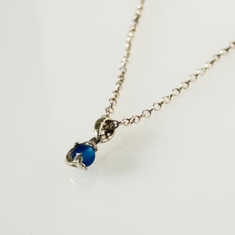 Blue Stone Dolphin Necklace