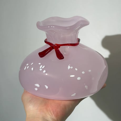 Pink Pouch Vase