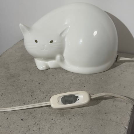 Ceramic Cat Lamp
