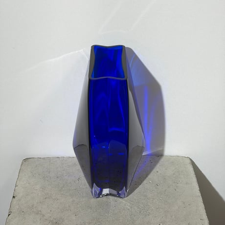 Square Blue Vase