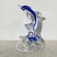 Glass Surfing Dolphin
