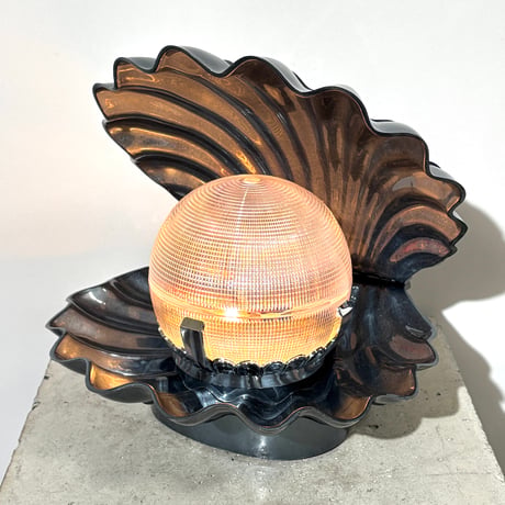 Metalic Touch Shell Lamp