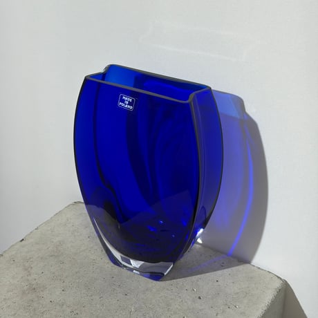 Square Blue Vase