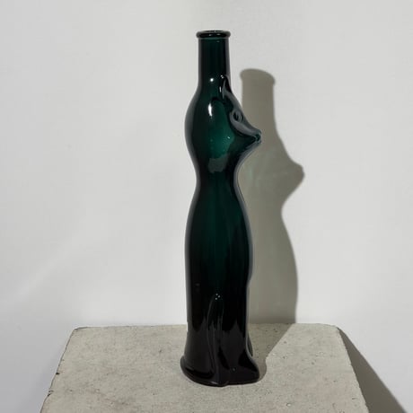 Green Cat Vase
