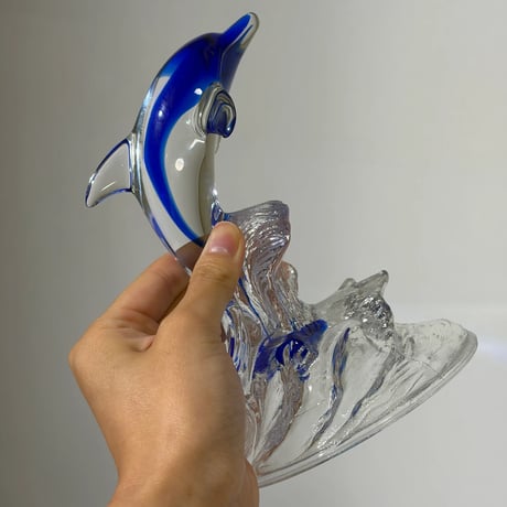 Glass Surfing Dolphin