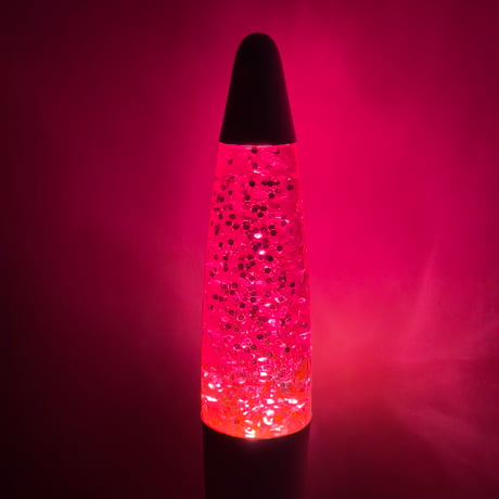 Pink Glitter Lamp