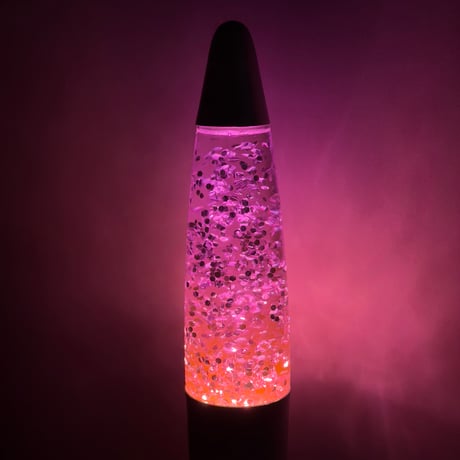 Purple Glitter Lamp