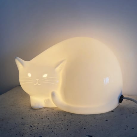 Ceramic Cat Lamp