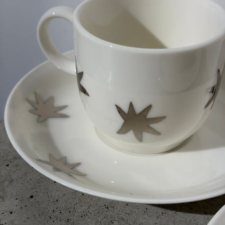 Metallic Star Cup and Saucer