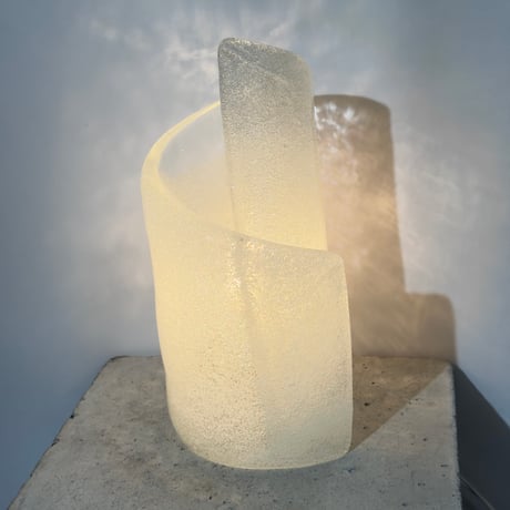 Twisted Glass Lamp