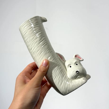 Dog Ceramic Vase