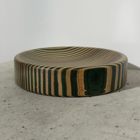 Striped Wooden Tray