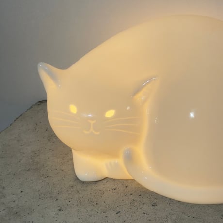 Ceramic Cat Lamp