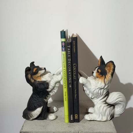 Vintage Dog Bookends