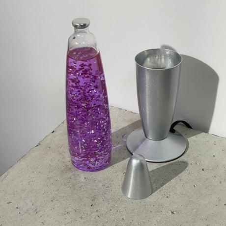 Purple Glitter Lamp