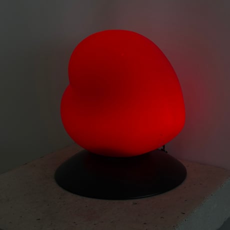 3D Glass Heart Lamp