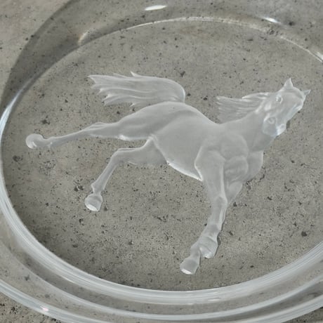 Horse Glass Plate
