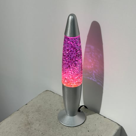 Purple Glitter Lamp