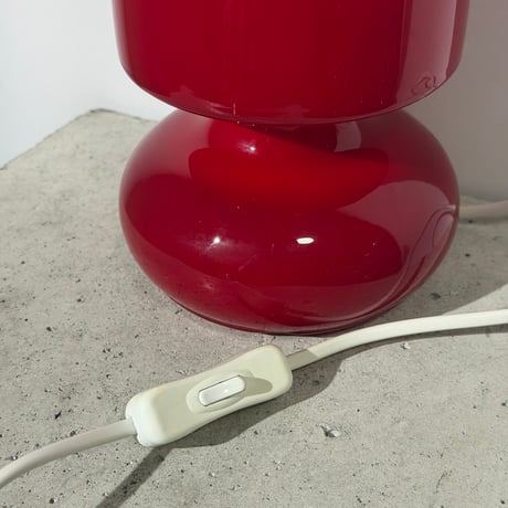 Red Glass Lamp