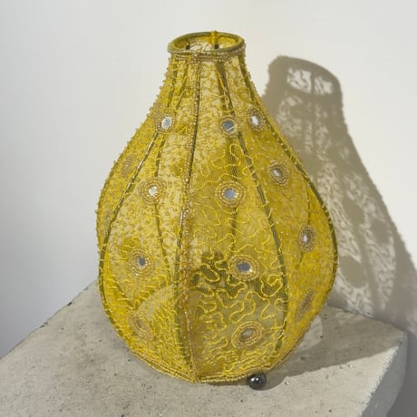 Yellow Lace Lamp