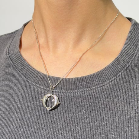 Twin Dolphin Necklace