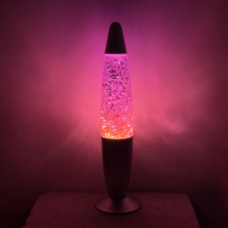 Purple Glitter Lamp